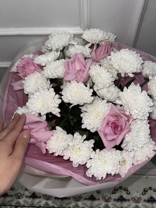 Цветы сегодня получила