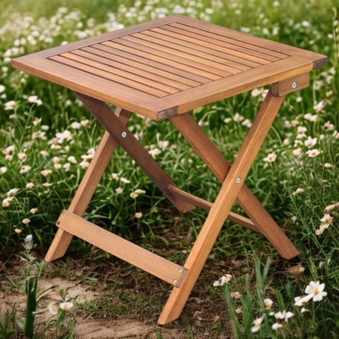 Маса сгъваема Muhler Meranti - 50x50xH68cm, дърво