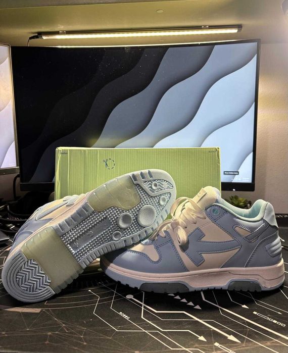 Off White Out Of Office Baby Blue