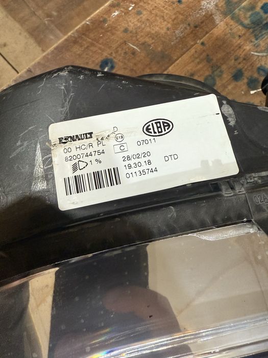 Фара ларгус рено левая оригинал