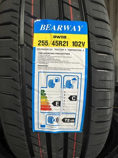 Нови Летни Гуми BEARWAY BW118 255/45R21 102V Нов DOT