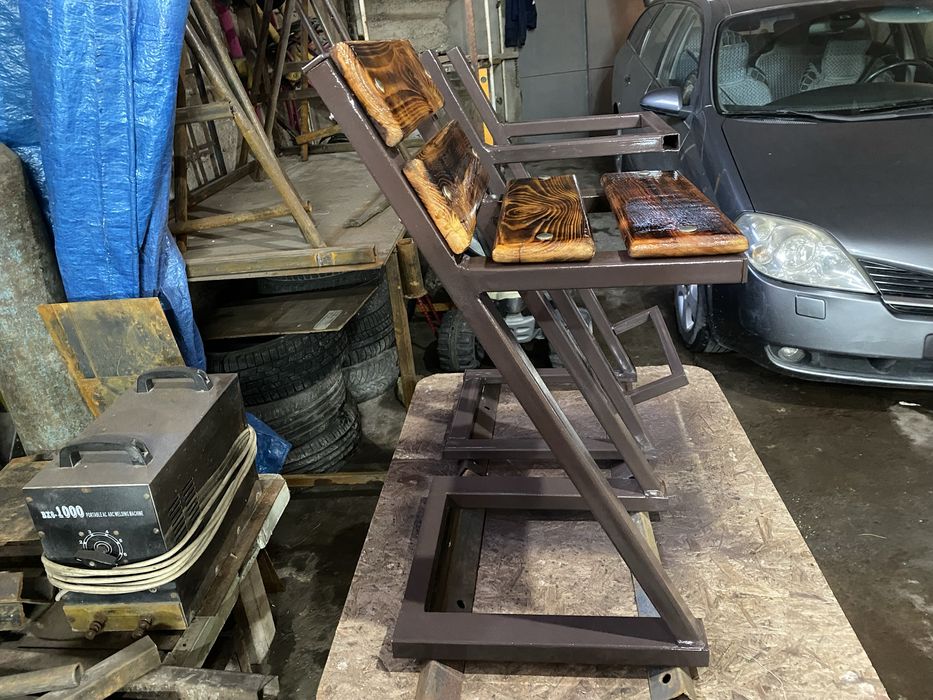 Садовый Мангал+скамейка