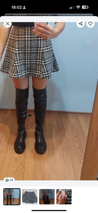 Плетена Зимна къса пола