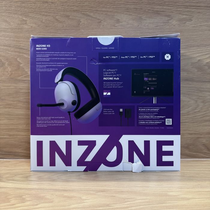 Casti Gaming SONY INZONE H3 MDR-G300/WZ, 7.1 / Nou