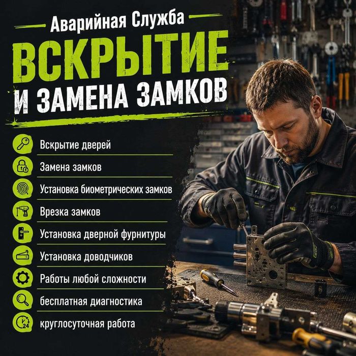 Вскрытие квартир|Открыть дверь*Ремонт замков,Замена личинок/Авто/Гараж