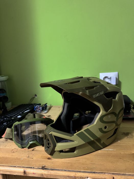 Vand casca full face 7IDP 23 ABS verde L