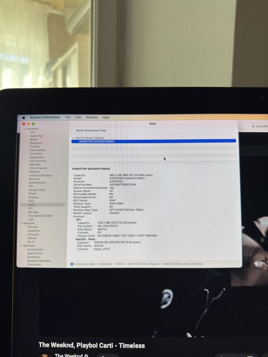 iMac 4K 2017 21.5inch, i5 3,4GHz, 8Gb Ram, Radeon Pro 560 4Gb, 1TB SSD