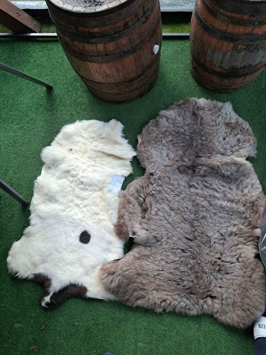 Обработени агнешки кожи