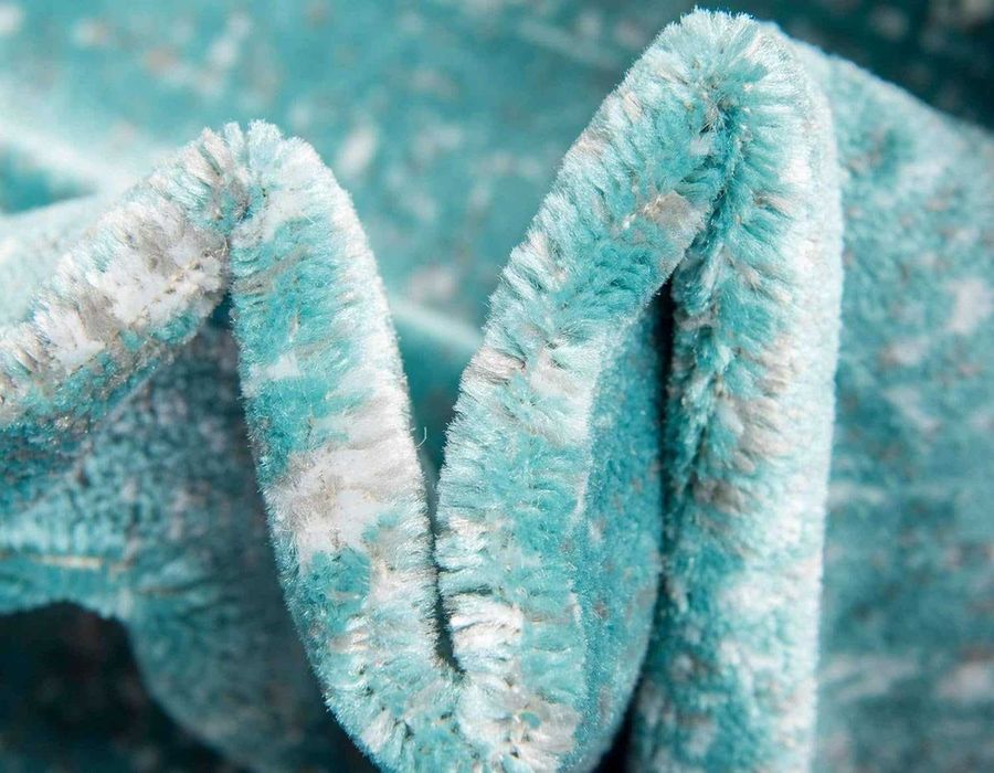 Луксозен  Турски  Голям Тюркоазен Килим 245 х 335 см Чисто Нов