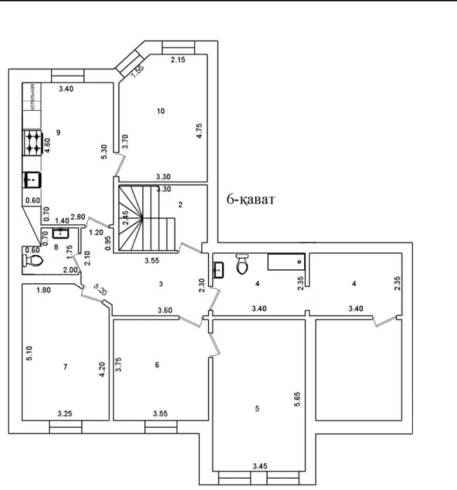 Мирабадский р-н, 5 ком., 152м2 Новостройка Кирпич Евроремонт СВОЯ
