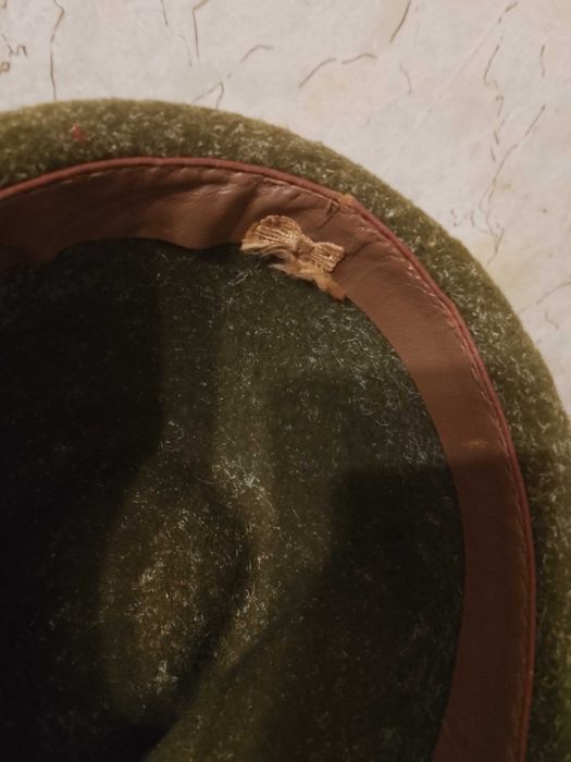 Ретро ловна Тиролска шапка за Колекция/Реквизит/(зелена)