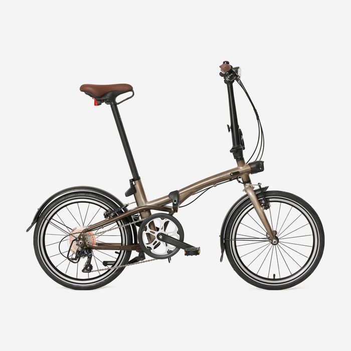 Bicicletă pliabilă Fold 560 Aluminiu brut - produs resigilat Decathlon