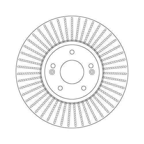 Set discuri frana fata TRW, Hyundai Santa Fe II (Cm), 10.05-03.15, Fata; puntea fata