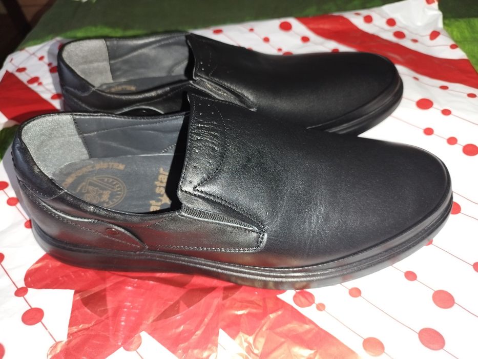 Мъжки черни обувки Mat Star, номер 43