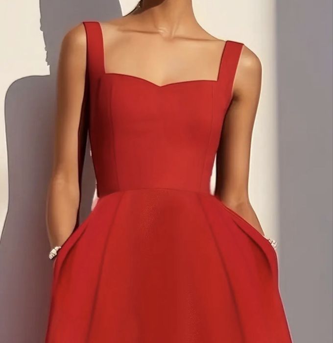 Платье красное новое вечернее