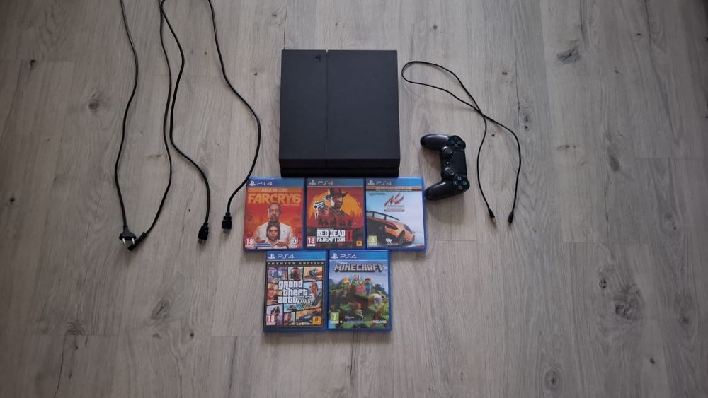 Vand PS4 1TB + controller+ Ps move+ 5  jocuri.