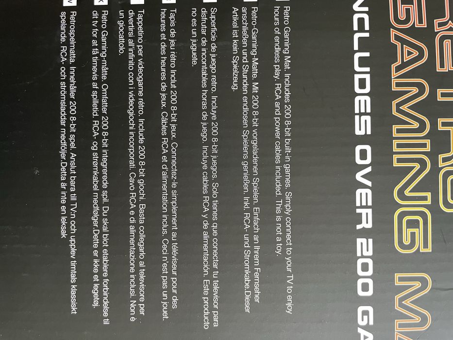 Retro gaming mat за телевизор