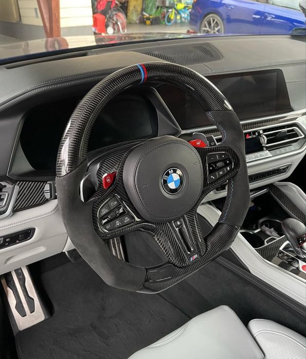 Volan BMW M seria G carbon G20 G30 G80 M2 X5 X6 M3 M4 M5 M8 alcantara