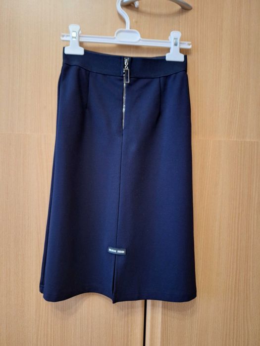 Юбка темно-синяя школьная. Рост 140