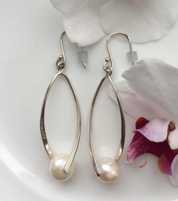 Серьги La Plata (серебро, жемчуг)