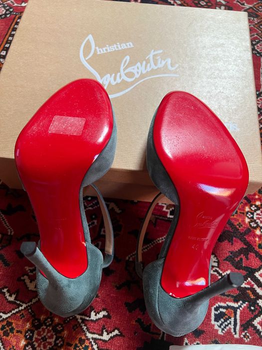 Christian Louboutin Decalcoco 100, велур, номер 40, оригинални, с кутия
