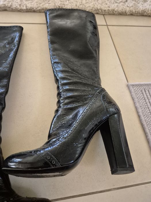 Cizme Miu Miu/Prada originale din piele lacuita