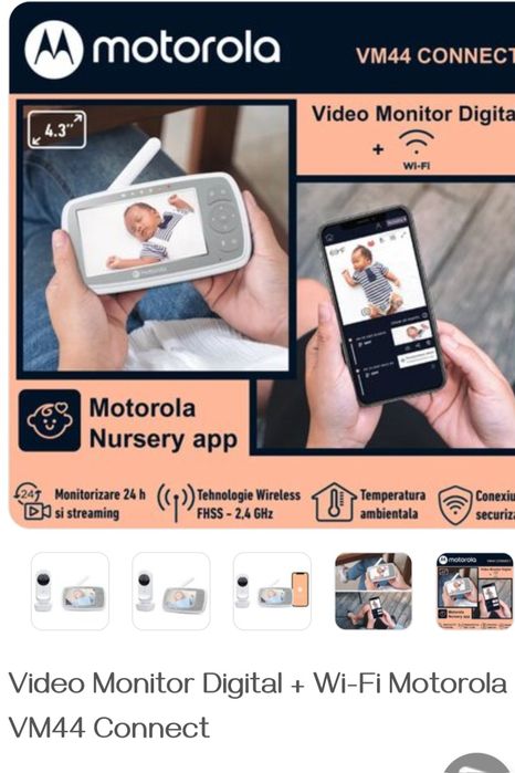 Camera monitorizare bebelusi Motorola VM44 Connect