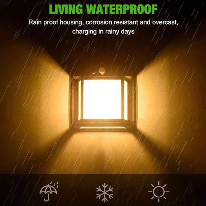 BK-888 Декоративна лампа за стена  , IP65,  Сензор За Движение