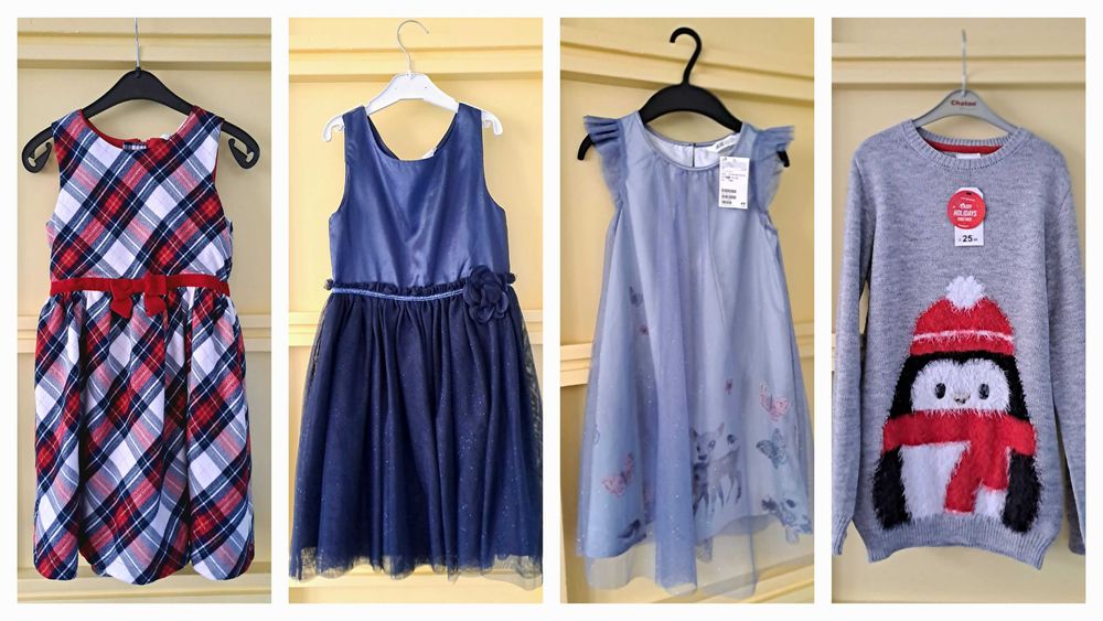 Нови рокли на Н&М и TERRANOVA, размер 128, 134 и 140