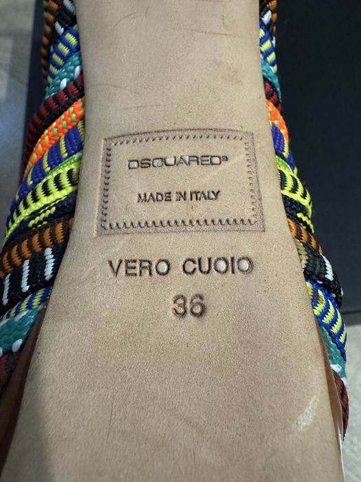 Cizme de vara, cu toc si platforma Dsquared, 36