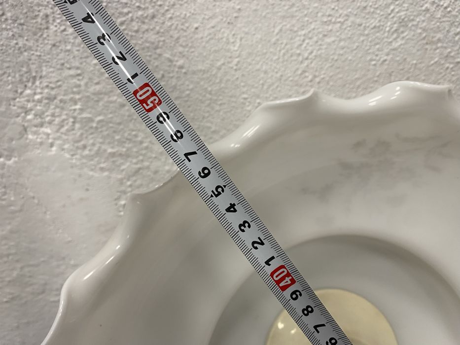 Винтидж полилей от млечно стъкло от Германия