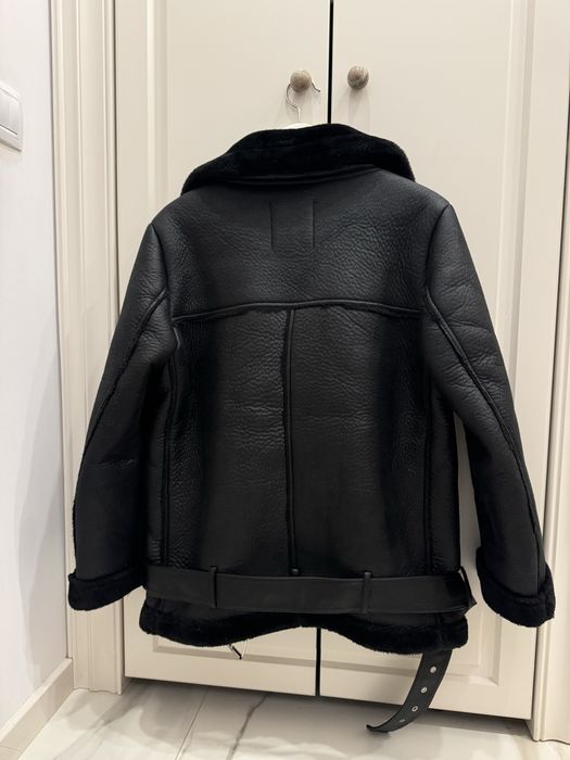 Изкуствено кожено палто Zara размер М