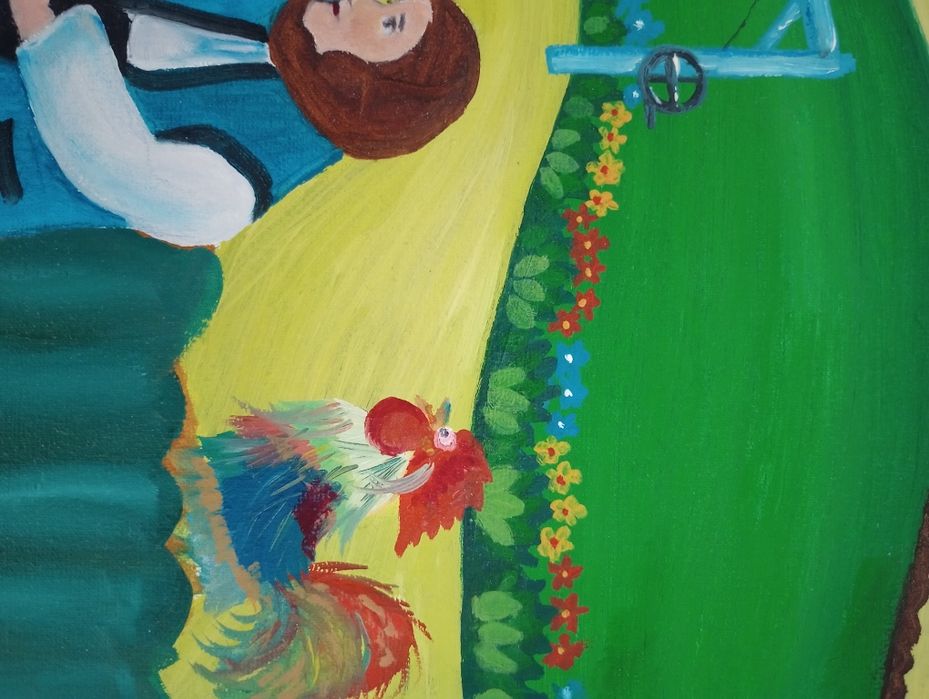 Pictură naivă in ulei