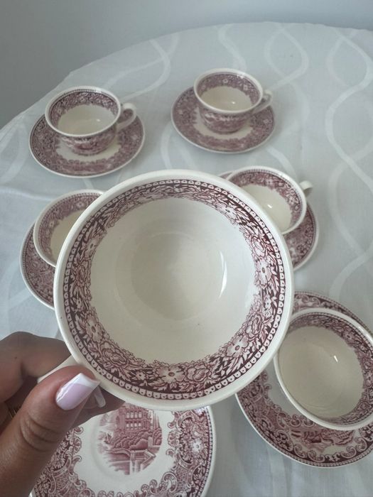 Set 6 cesti cu farfurioare Petrus Regout" Castillo"