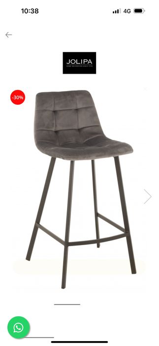 Scaune de bar piele eco NOI