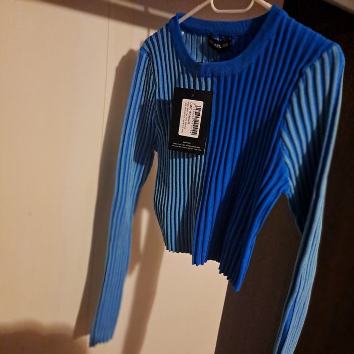 Bluza dama maro și albastră