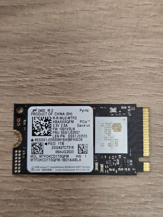 SSD M.2 1TB Micron PCIe 4.0 x4