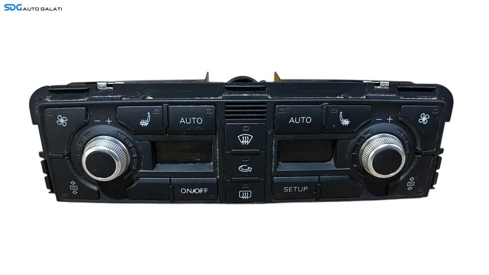 Panou Modul Unitate Comanda AC Aer Conditionat Clima Dublu Climatronic Dual Zone Spate cu Incalzire Scaun Scaune Audi A8 D3 2002 - 2008 Cod 4E0919158A [LC0714]