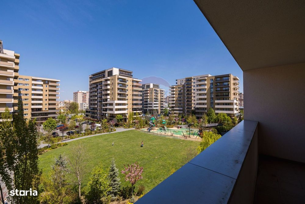 Apartament 2 camere în Urban Plaza. Vedere spre parc. Mobilat complet.