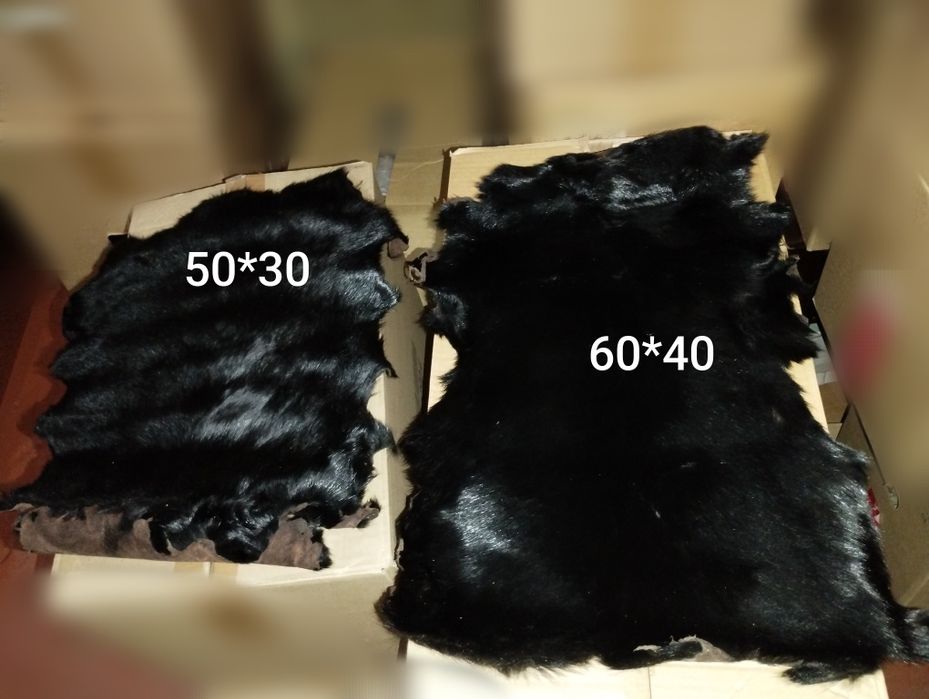 Норка мех шкурки . Куски меха  норки