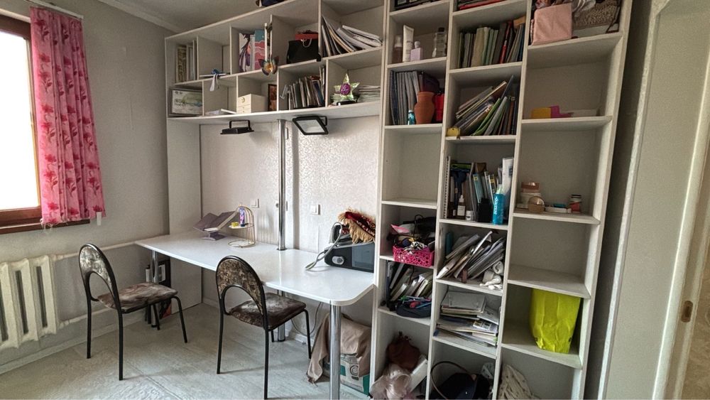 шкаф, полки, стол