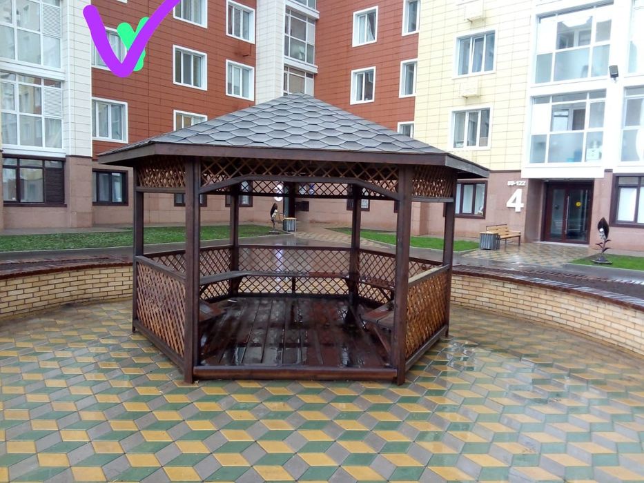 Беседка диаметром 4 м