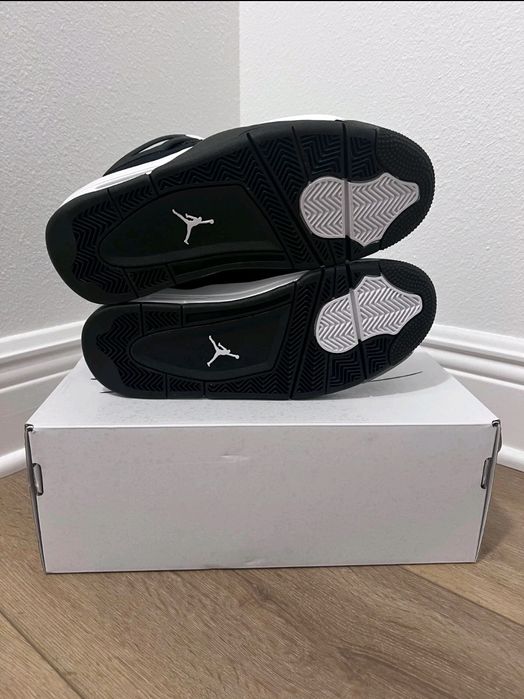 Jordan 4 White Thunder 41,42, Negru, Noi in Cutie