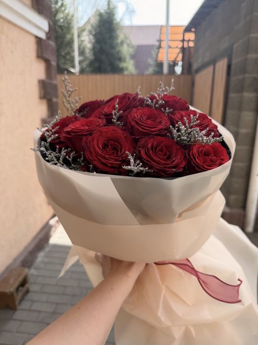 Свежие букеты роз