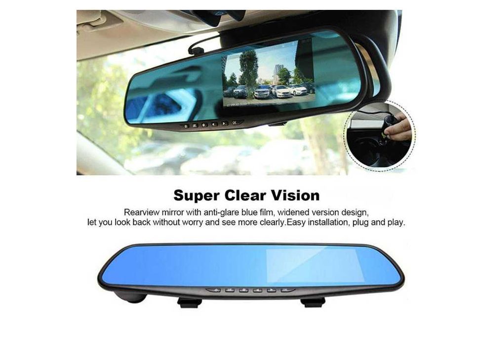 Огледало за обратно виждане с камера и LCD 4.5"