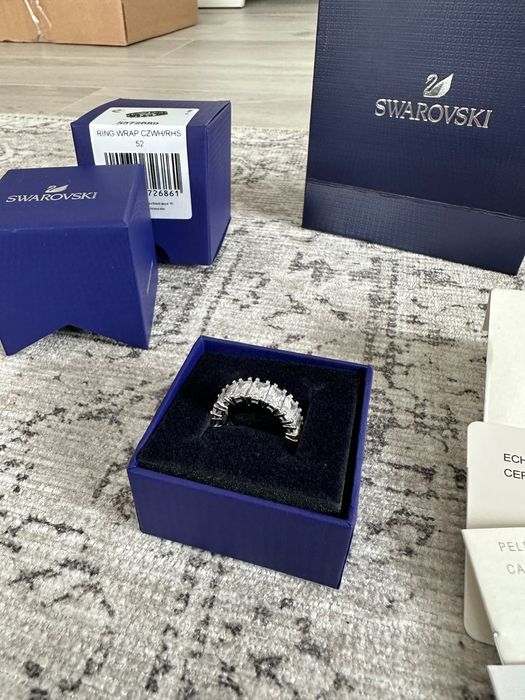 Inel Swarovski Vittore matrix rectangular cut mărime 52,55