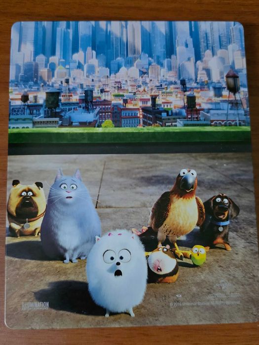 Vand set 2 steelbook-ri The Secret Life of Pets 1 si 2, bluray 3D+2D