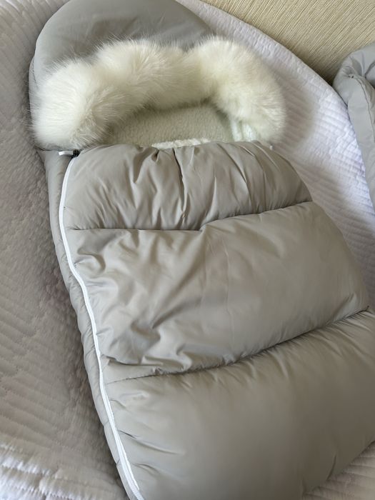 Продается зимний конверт на выписку б/у