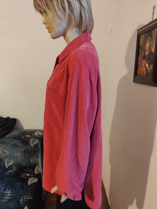 Bluza de matase naturala zmeurie Allison WINGATE-masura 46-Noua!