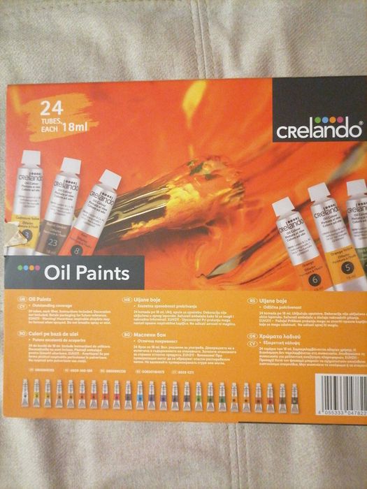Маслени бои 24x18 ml Crelando+подарък
